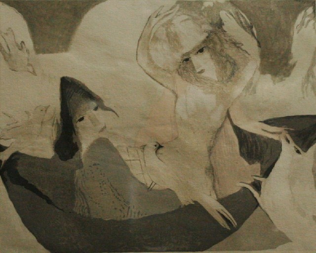 Appraisal: Marie Laurencin French - Untitled Figures on a Boat etching