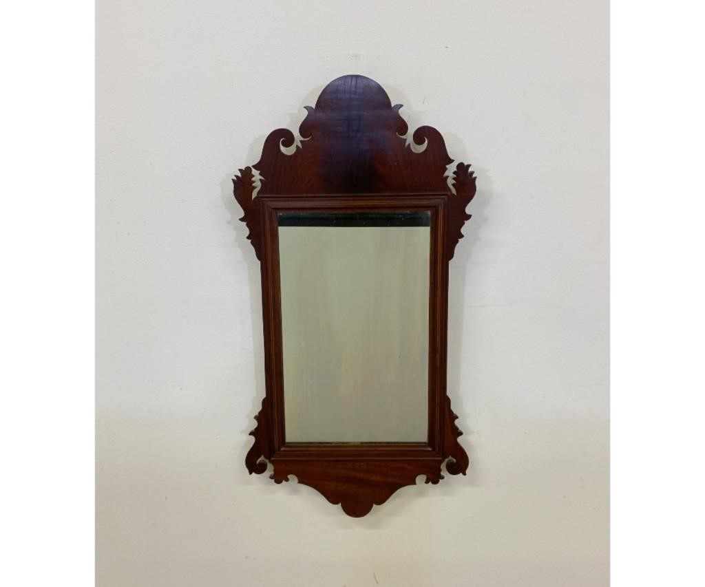 Appraisal: Chippendale style mahogany mirror h x w Condition Good