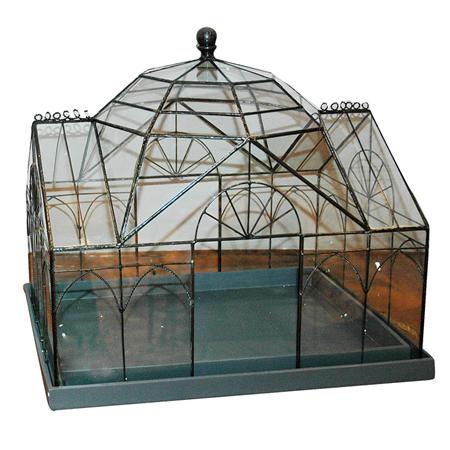 Appraisal: Metal and Glass Diminutive Arboretum Estimate nbsp nbsp nbsp -