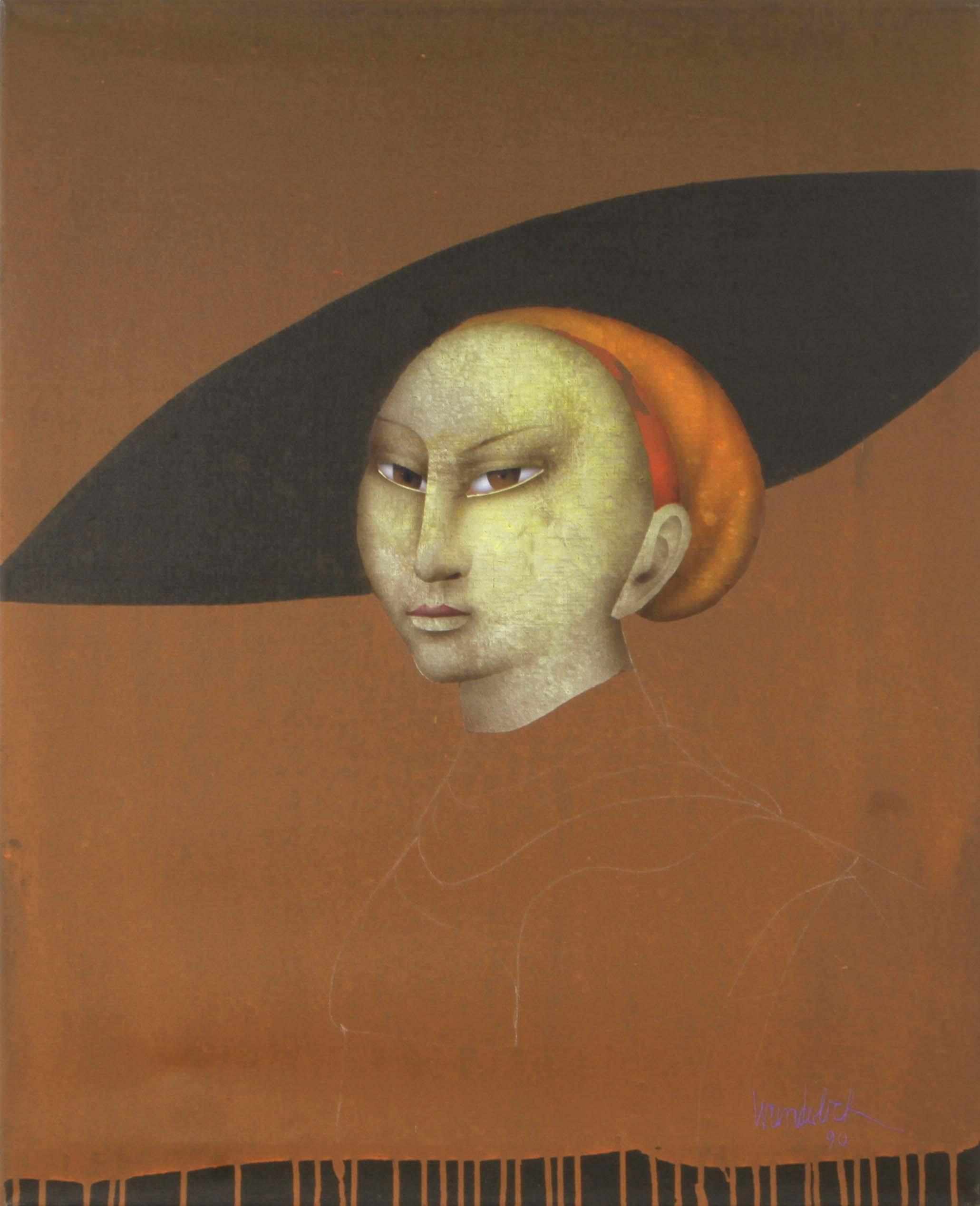 Appraisal: Paul Wunderlich German - Portrait of a woman signed and