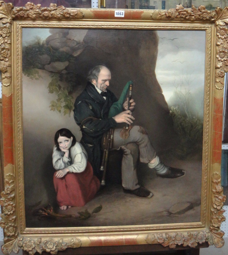 Appraisal: Manner of Jacob Thompson The old piper and his daughter