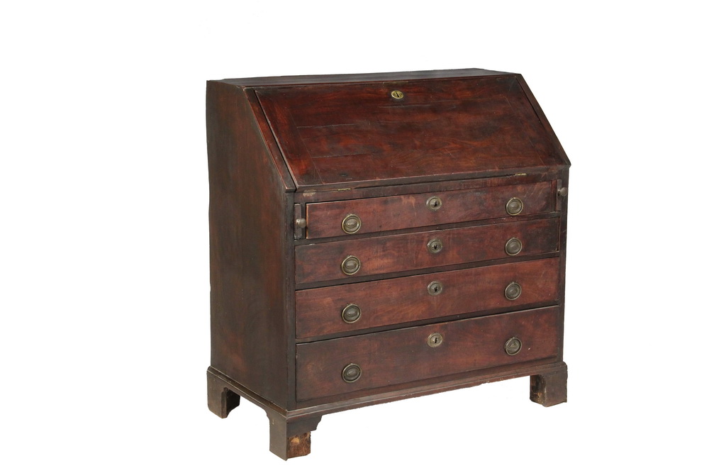 Appraisal: EARLY SLANT LID DESK - th c American Country Desk