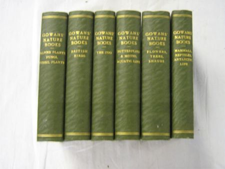 Appraisal: GOWANS'S NATURE BOOKS - Vols in uniform contemporary cl gt