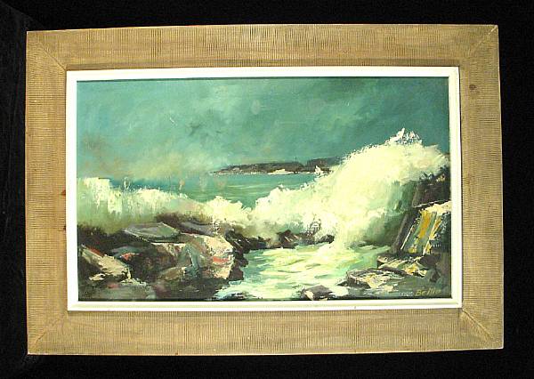 Appraisal: A J Bellio American th century Breathing Wave signed 'Bellio'