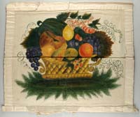 Appraisal: FABULOUS UNFRAMED THEOREM OF BASKET OF FRUIT The still life