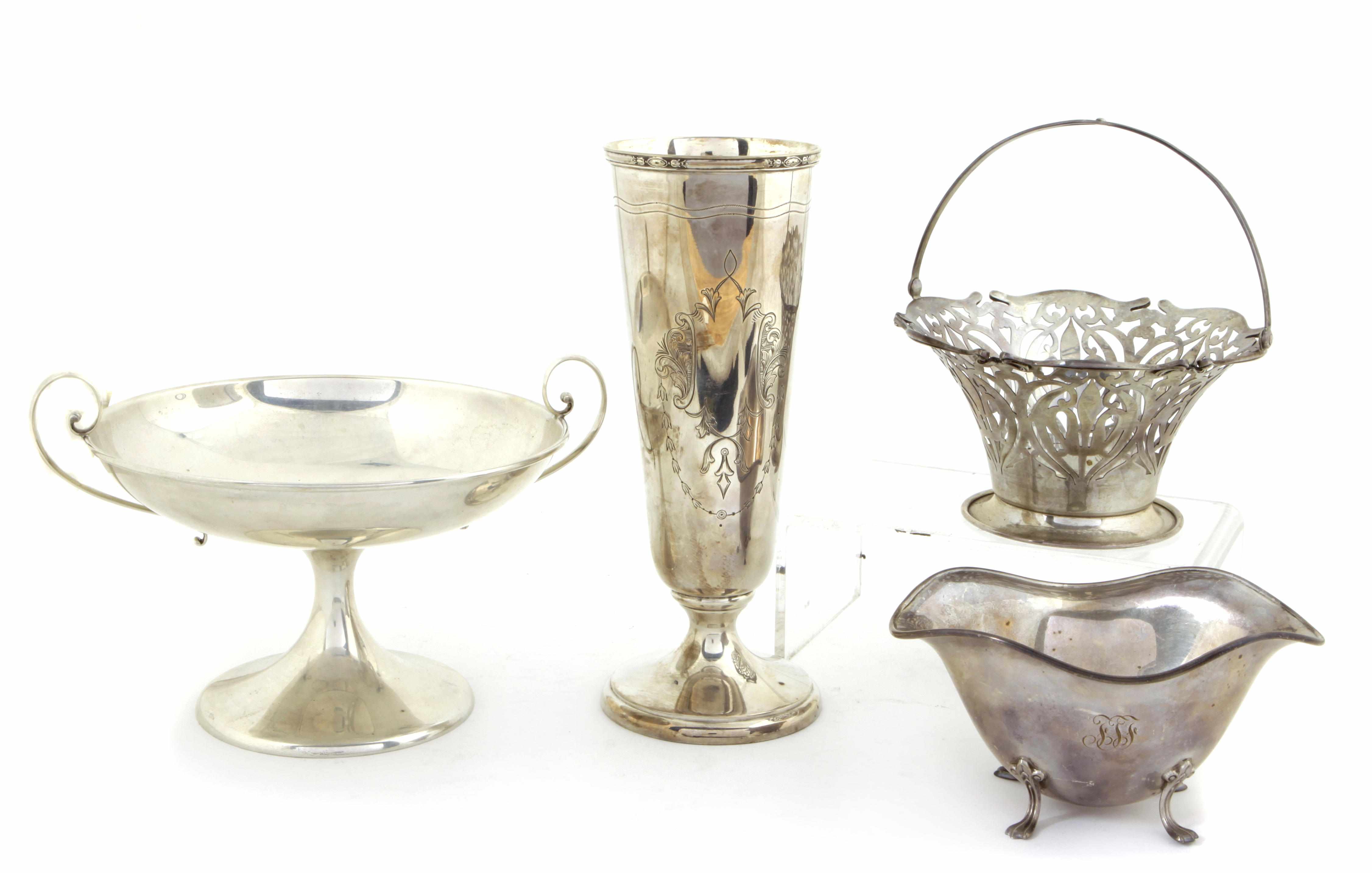 Appraisal: A group of American sterling silver hollowware th centuryComrpising Theodore