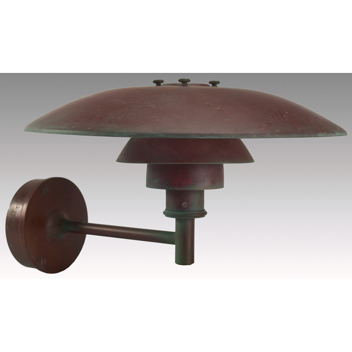 Appraisal: Poul Henningsen PH outdoor sconce