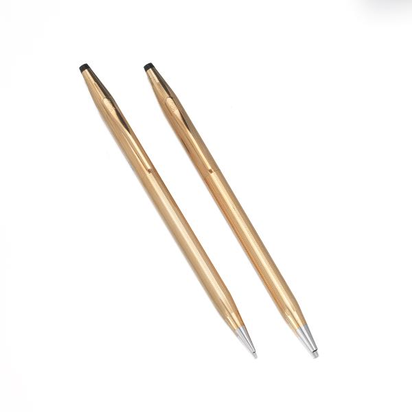 Appraisal: CROSS GOLD FILLED ROLLERBALL PEN AND PENCIL Set of two