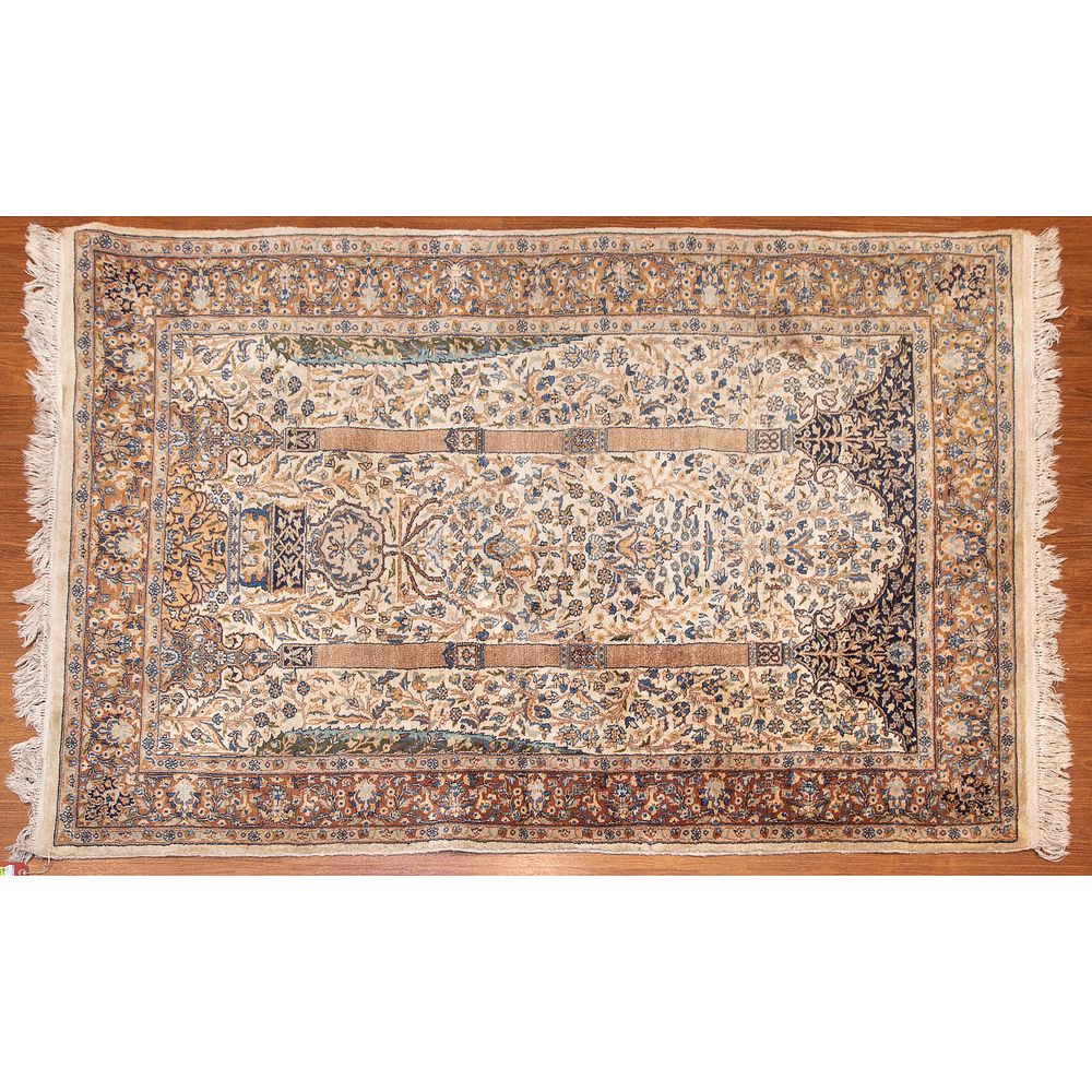 Appraisal: Tabriz Prayer Rug Persia x Third quarter- th century hand-knotted