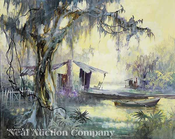 Appraisal: Colette Pope Heldner Louisiana New Orleans - Swamp Idyll Louisiana