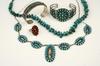 Appraisal: JEWELRY LOT - Five piece lot of Native American turquoise