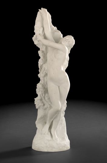 Appraisal: French White Biscuit Porcelain Figure of the Nude Andromeda in