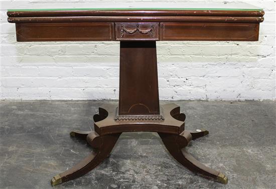 Appraisal: Sale Lot A Duncan Phyfe Style Mahogany Flip-Top Table Height