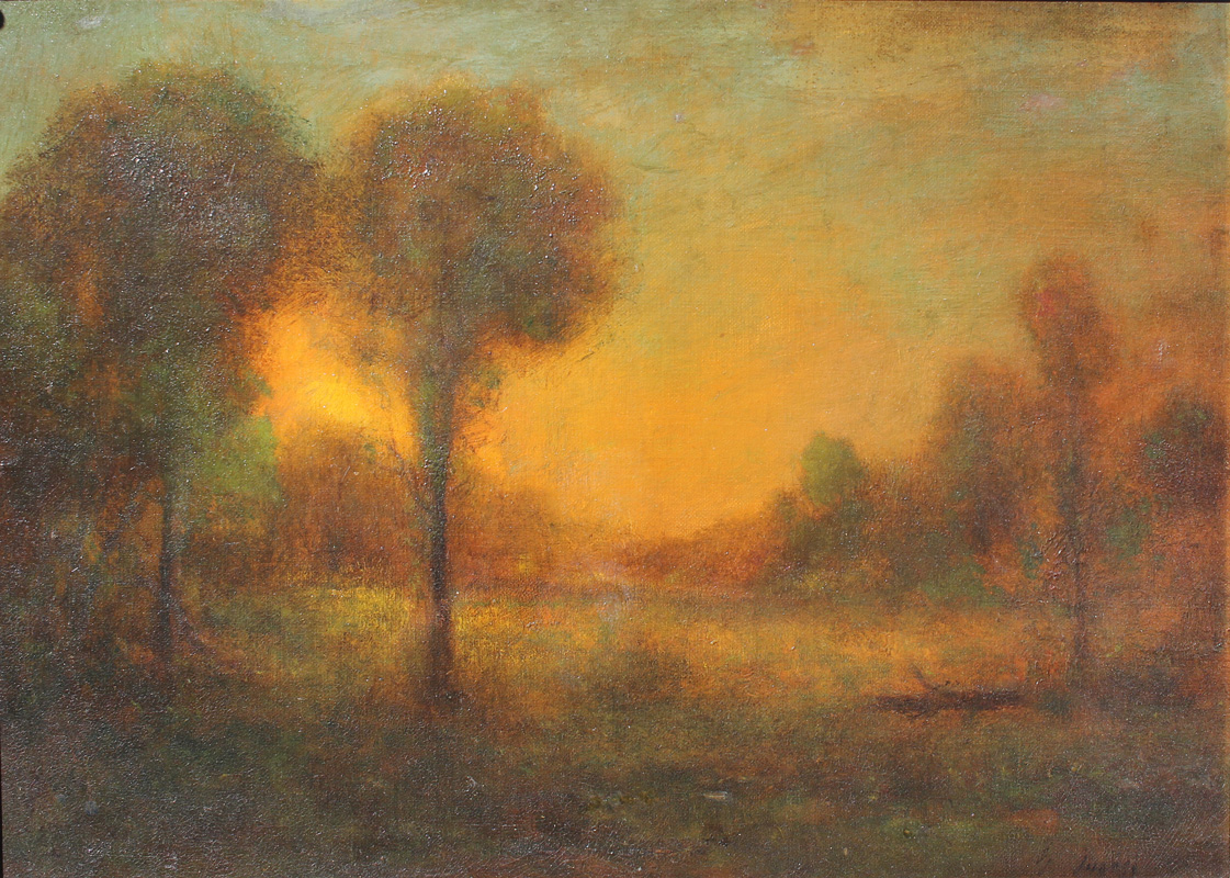 Appraisal: INNESS George American - ''Early Morning'' Oil Canvas Mounted on