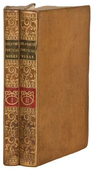 Appraisal: GOLDSMITH Oliver - The Poetical and Dramatic Works of Oliver