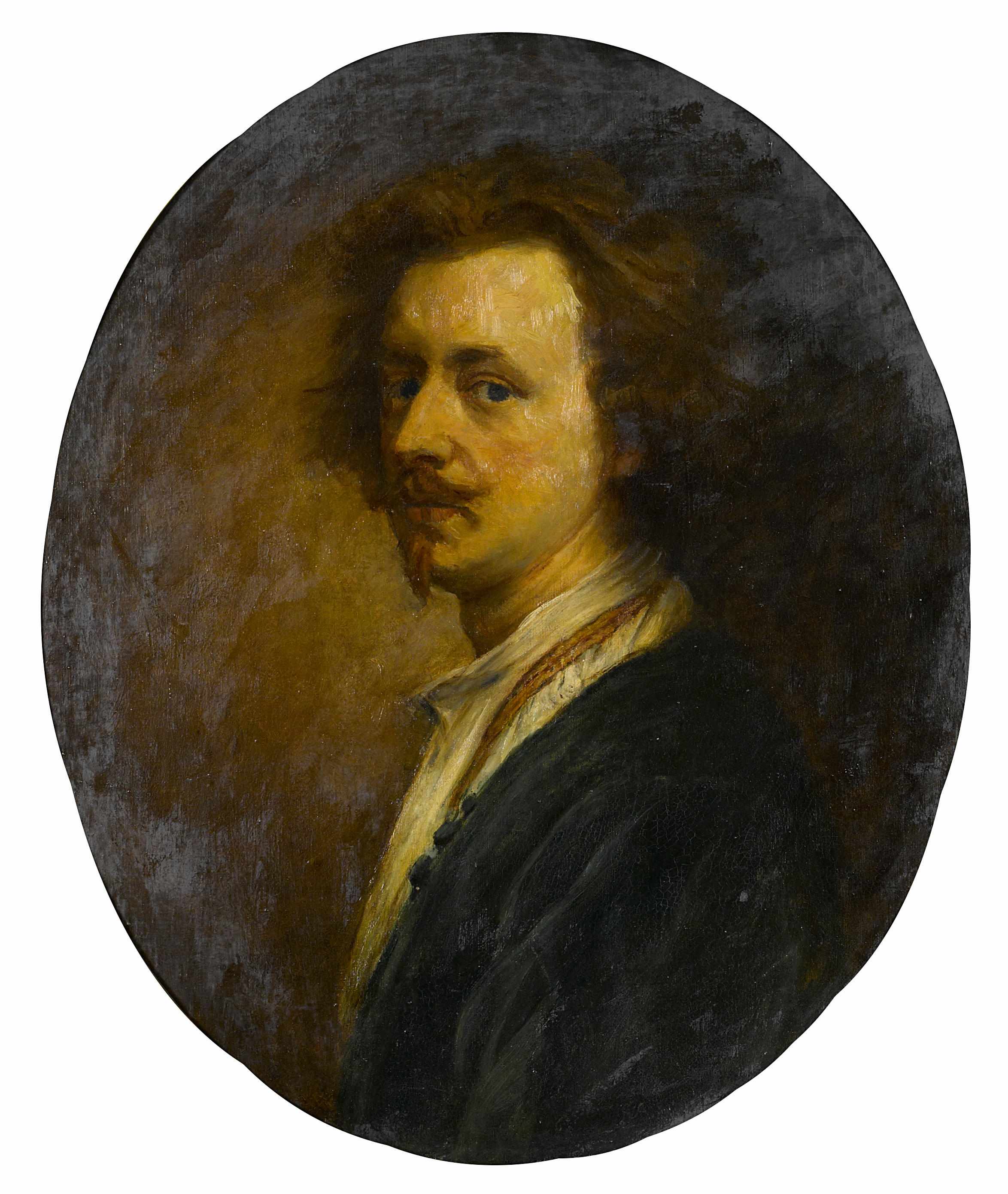 Appraisal: After Sir Anthony van Dyck A self portrait oil on