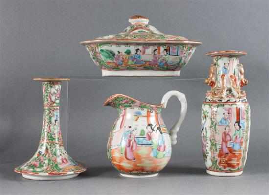 Appraisal: Four Chinese Export Rose Medallion porcelain articles fourth quarter- th