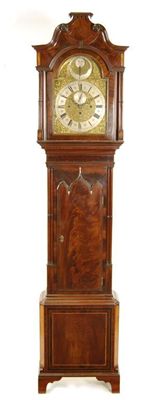 Appraisal: A George III mahogany longcase clock with a three train