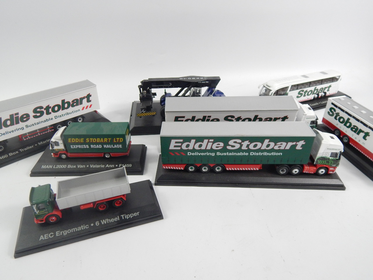 Appraisal: A group of die cast Eddie Stobart model lorries and