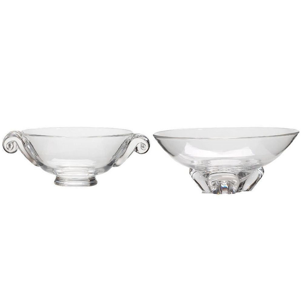 Appraisal: Steuben Glass Bowls A lot of two one with cyma