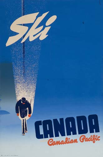 Appraisal: PETER EWART SKI CANADA CANADIAN PACIFIC x inches Condition B