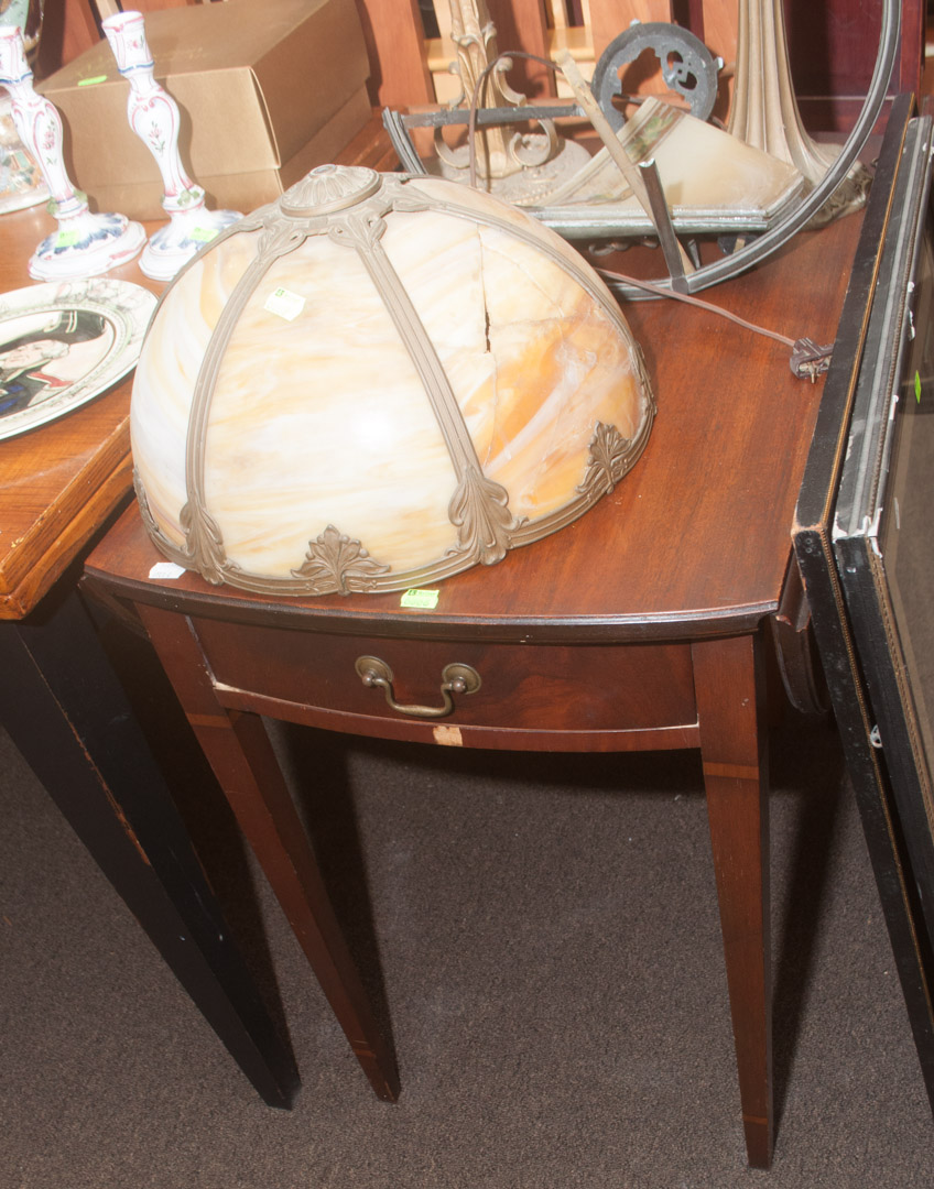 Appraisal: Fallon Hellen drop-end mahogany table