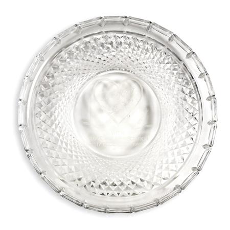 Appraisal: Cut Glass Presentation Tray Estimate nbsp nbsp nbsp - nbsp