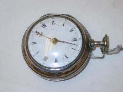 Appraisal: A PAIR CASE VERGE POCKET WATCH by John Thierry London