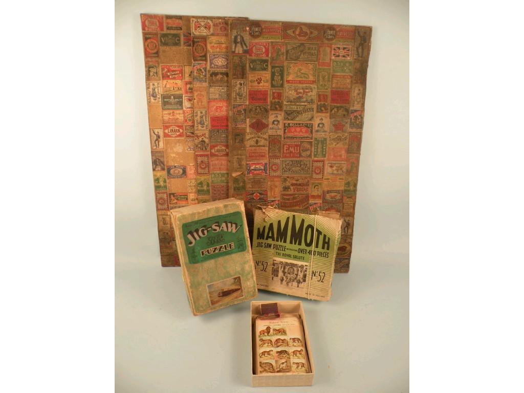 Appraisal: A quantity of Victorian and later matchbox labels each pasted