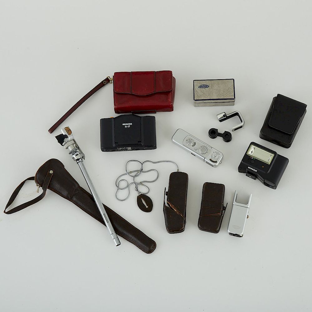 Appraisal: Minox B Miniature Camera W Accessories Minox B miniature camera