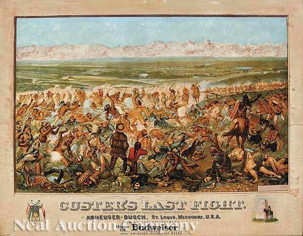 Appraisal: F Otto Becker American - Custer's Last Fight after Cassilly