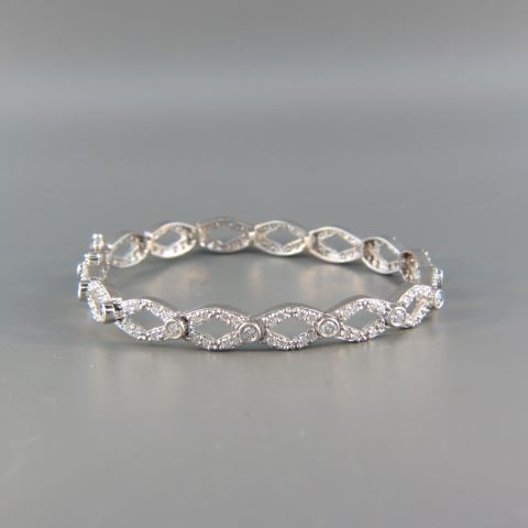 Appraisal: Diamond Bracelet round diamonds totaling carats high grade signed Caressa