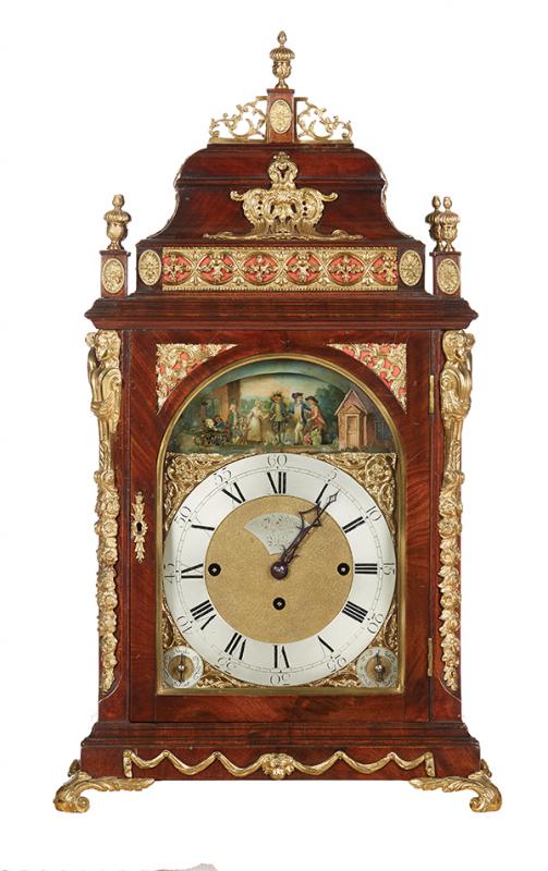 Appraisal: A FINE REGENCY MUSICAL AUTOMATA CLOCK BY JAMES SMITH CIRCA