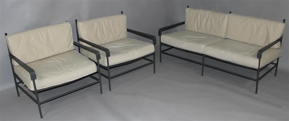 Appraisal: ITALIAN LUXURY COMPANY UNOPIU GARDEN SEATING GROUP INCLUDING SETTEE AND