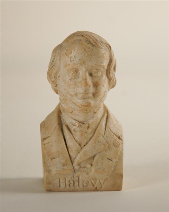 Appraisal: Chalkware Bust of Halevy French Composer marked to back Chardiguy