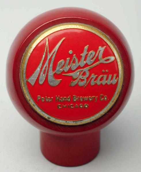 Appraisal: Meister Brau Beer Tap Knob Peter Hand Brewery Company Clean