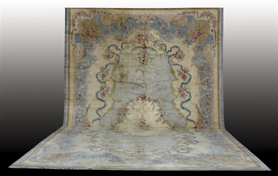 Appraisal: Indian Aubusson carpet ' x '