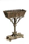 Appraisal: PLANTER - Circa twig planter with rectangular tapered top set