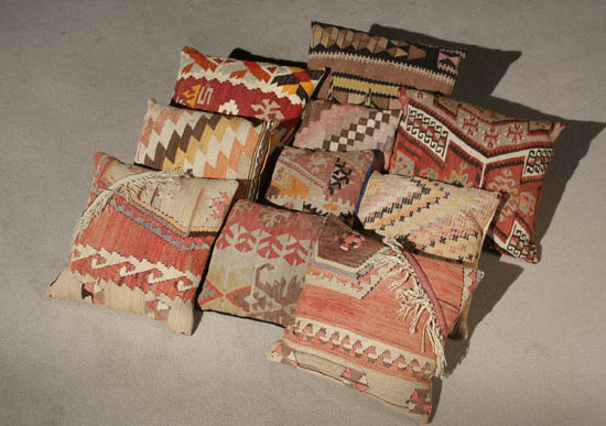 Appraisal: Group of Ten Kilim Pillows Second Quarter th Century