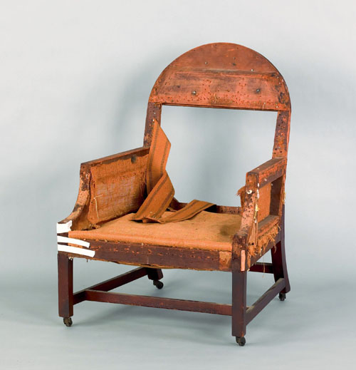 Appraisal: Mid-Atlantic Chippendale mahogany armchair ca