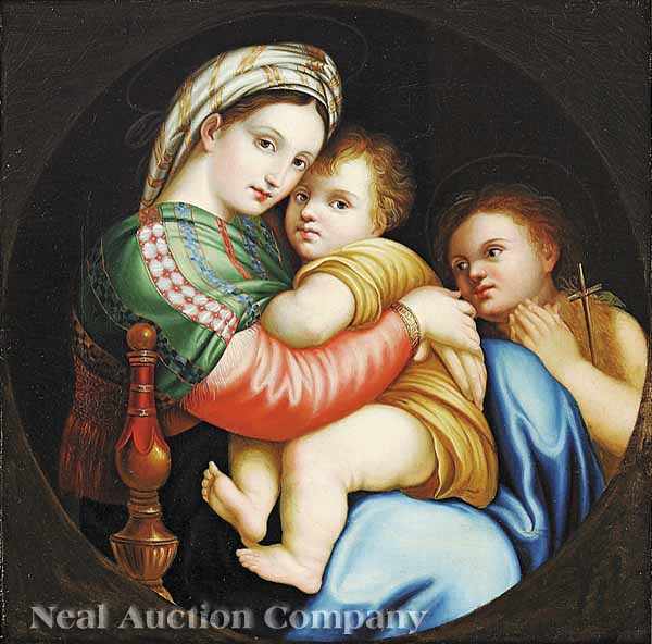 Appraisal: Continental School late th early th c Madonna della Sedia