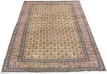 Appraisal: Turkish Herekeh circa 's Soft area carpet features a beige