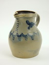 Appraisal: PITCHER - Stoneware pitcher with applied handle pinched pour spout