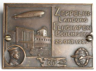 Appraisal: Rare German Graf Zeppelin Brass Belt Buckle Depicting the October