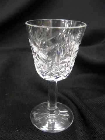 Appraisal: Waterford Cut Crystal Cordials '' signed excellent