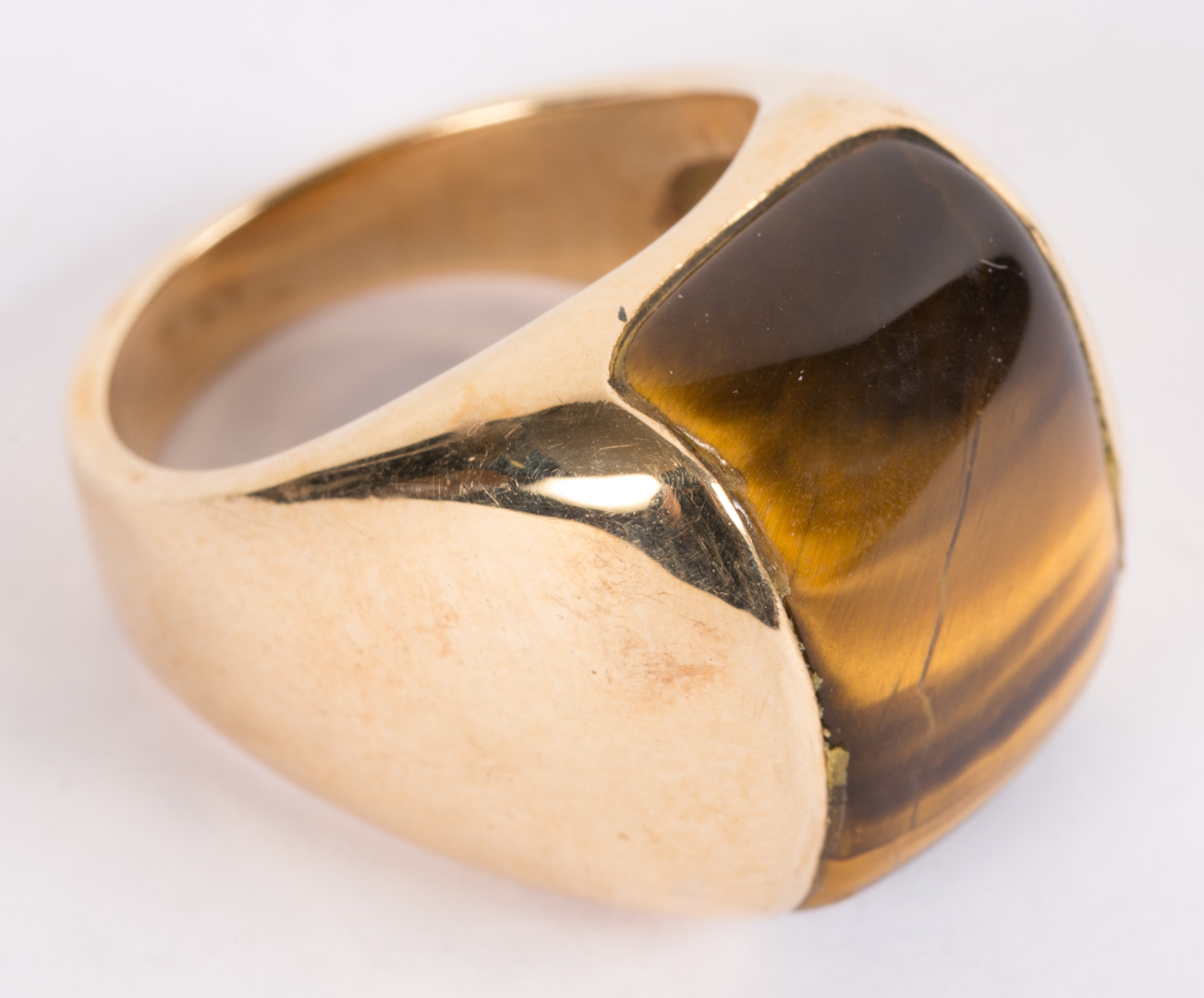 Appraisal: A Tiger's Eye Ring K setting size