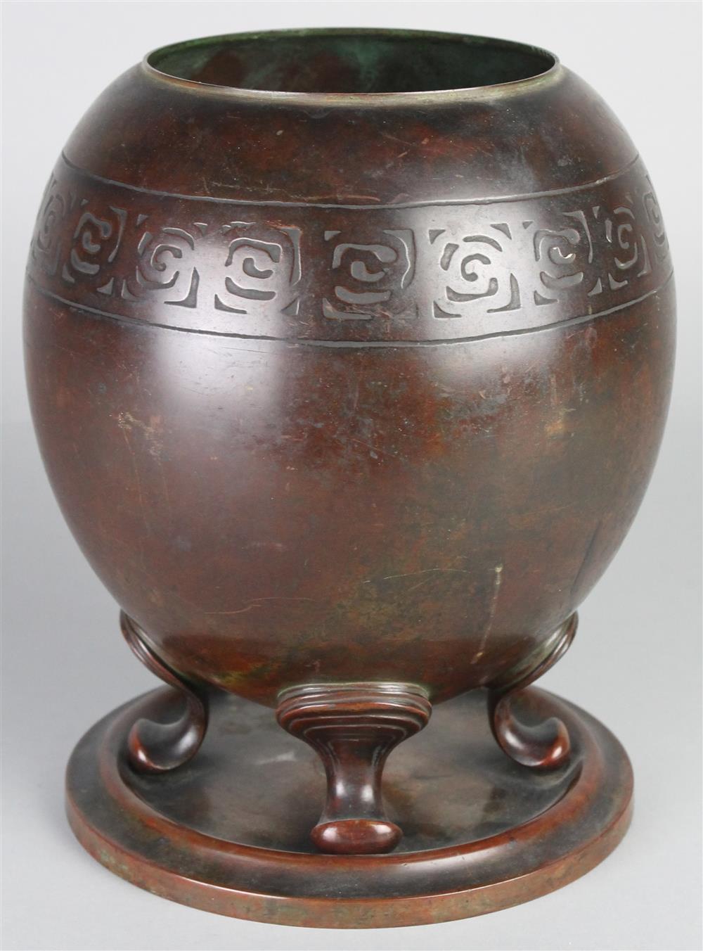 Appraisal: TIFFANY STUDIOS BRONZE LAMP BASE stamped Tiffany Studios New York