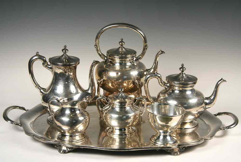 Appraisal: PC MEXICAN STERLING SILVER COFFEE TEA SERVICE - Seven Piece