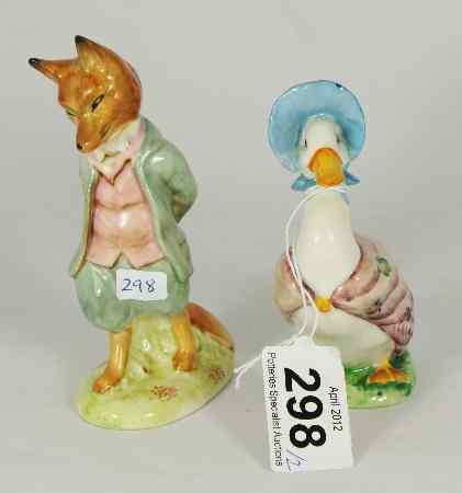 Appraisal: Beswick Beatrix Potter Figure Jemima Puddle Duck and Foxy Whiskered