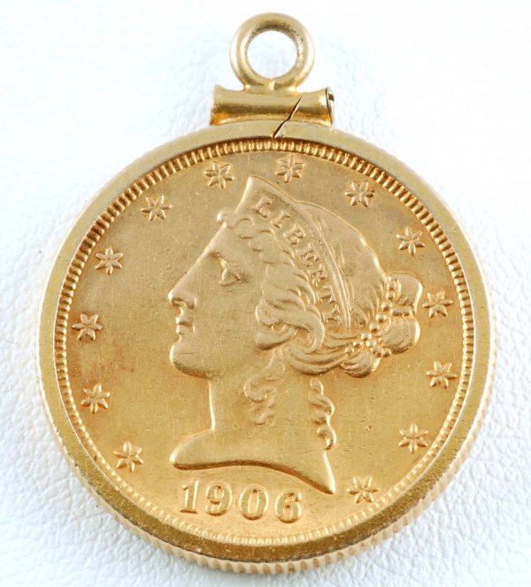 Appraisal: A -D Liberty Head Half Eagle gold piece In marked